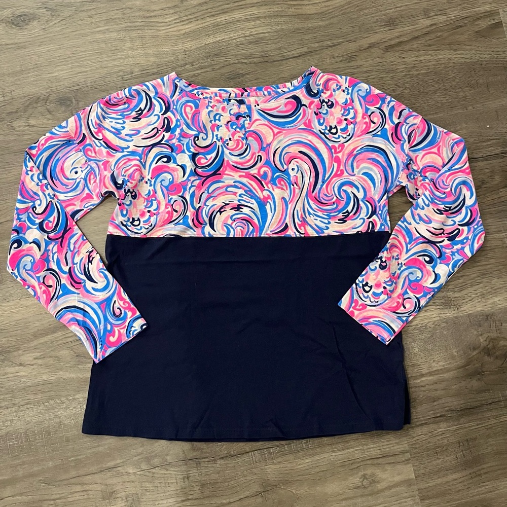 Girls Finn Longsleeve Top Size XL Raz Berry Flamingoals